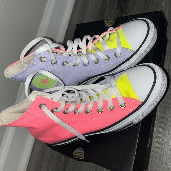 Converse All Stars Shoes - Women’s Neon Multi-Colored High Top converse
